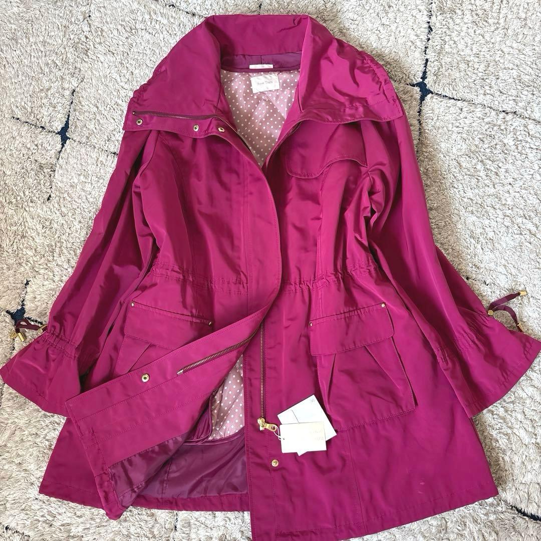 【タグ付き✨】ローズティアラ　2way 46サイズ　ステンカラーコート　ライナー