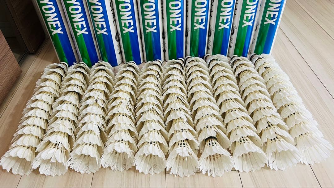 NEW OFFICIALバドミントンシャトル中古10本セット　ニューオフィシャル