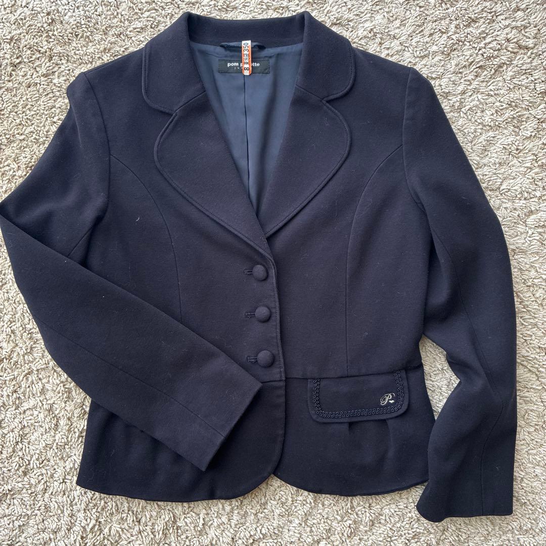 ポンポネットジュニア　 スーツ 4点セット 受験 卒業式 Lサイズ