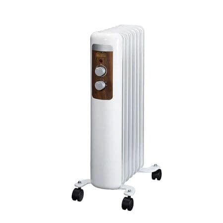 7枚フィンオイルヒーター　ホワイト　暖房器具