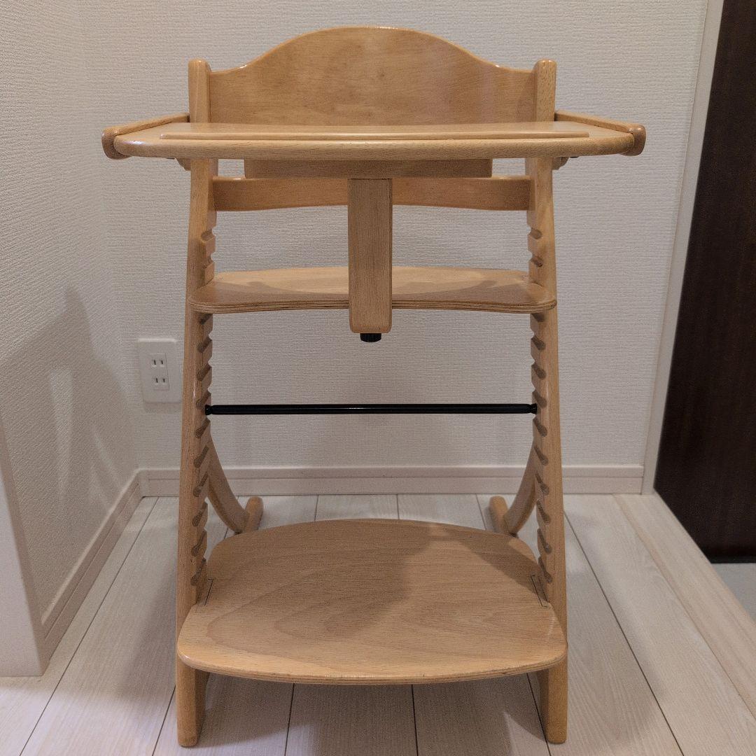 ぺ*ん様 【美品】大和屋　すくすくチェアイーエス　テーブル&ガード付き　ハイチェ