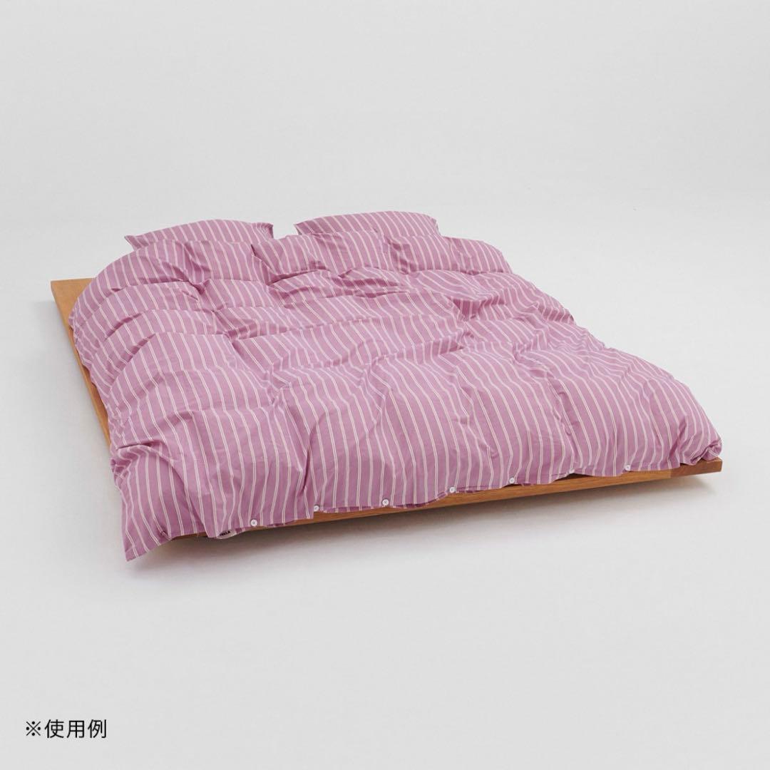 テクラ　布団カバー　ダブルサイズ　MALLOW PINK STRIPES