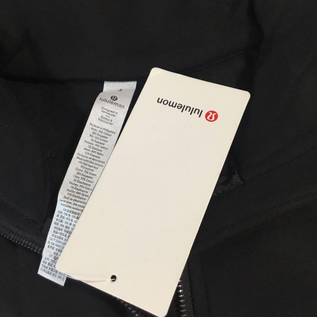 Lululemon ブラック サイズ4️⃣ ハイネック ジップアップ パーカー