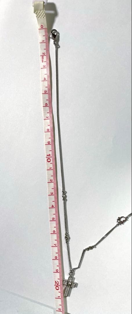 ディオール　Dior クロスモチーフネックレス　シルバー