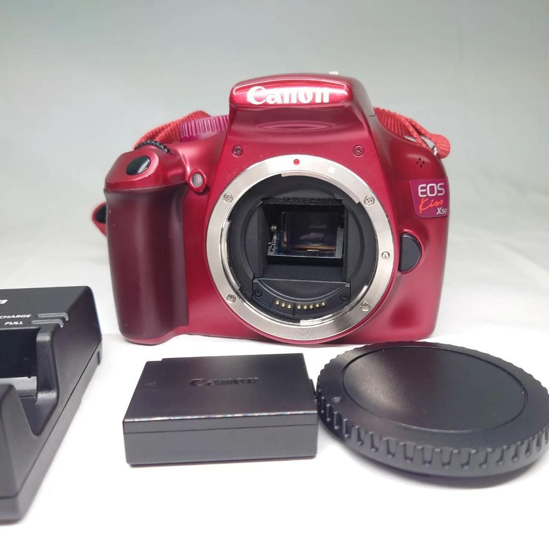 Canon デジタル一眼レフカメラ EOS Kiss X50 動作OK