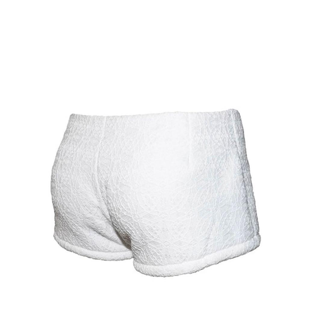 S ring biker shorts lace white Sサイズ
