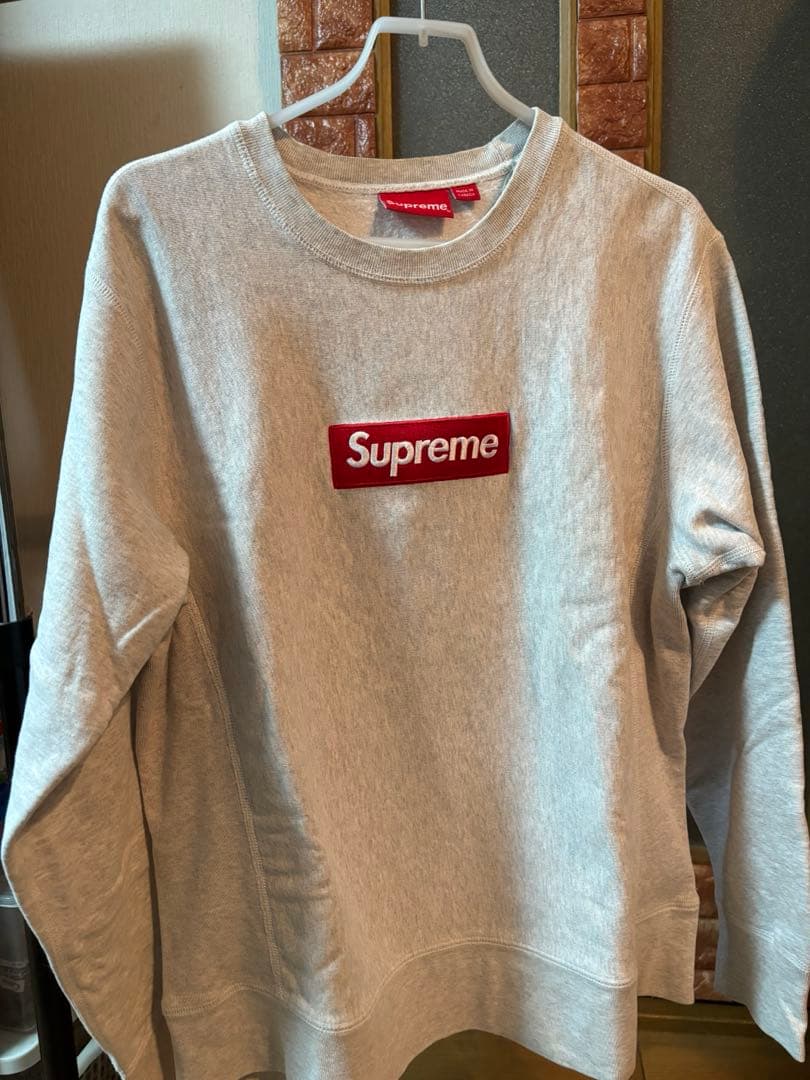 h*h様 Supreme box logo crewneck ash grey