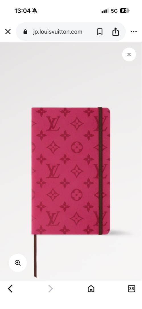 Louis Vuitton ピンク モノグラム A5ノート