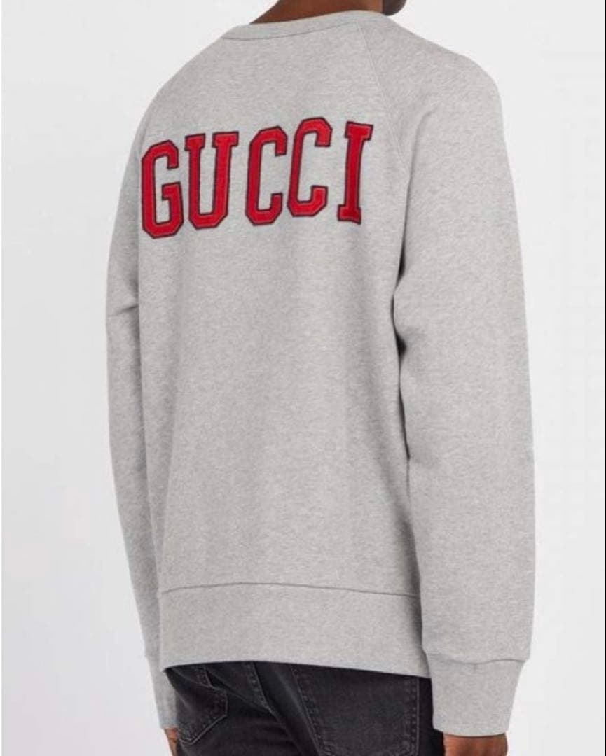 GUCCI LAロゴ刺繍 グレー スウェット