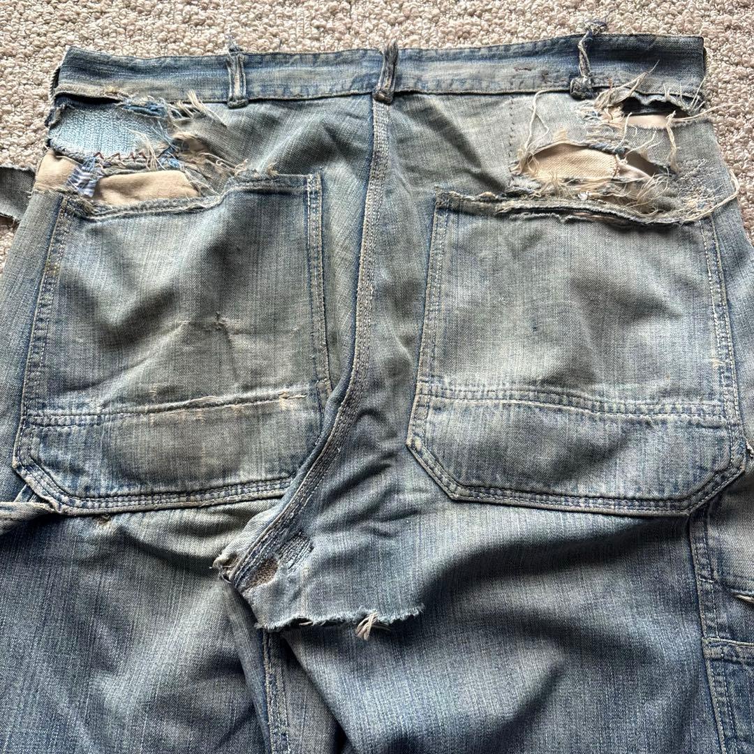 【40s】 Hercules ペインターパンツ デニム 襤褸 WALDES