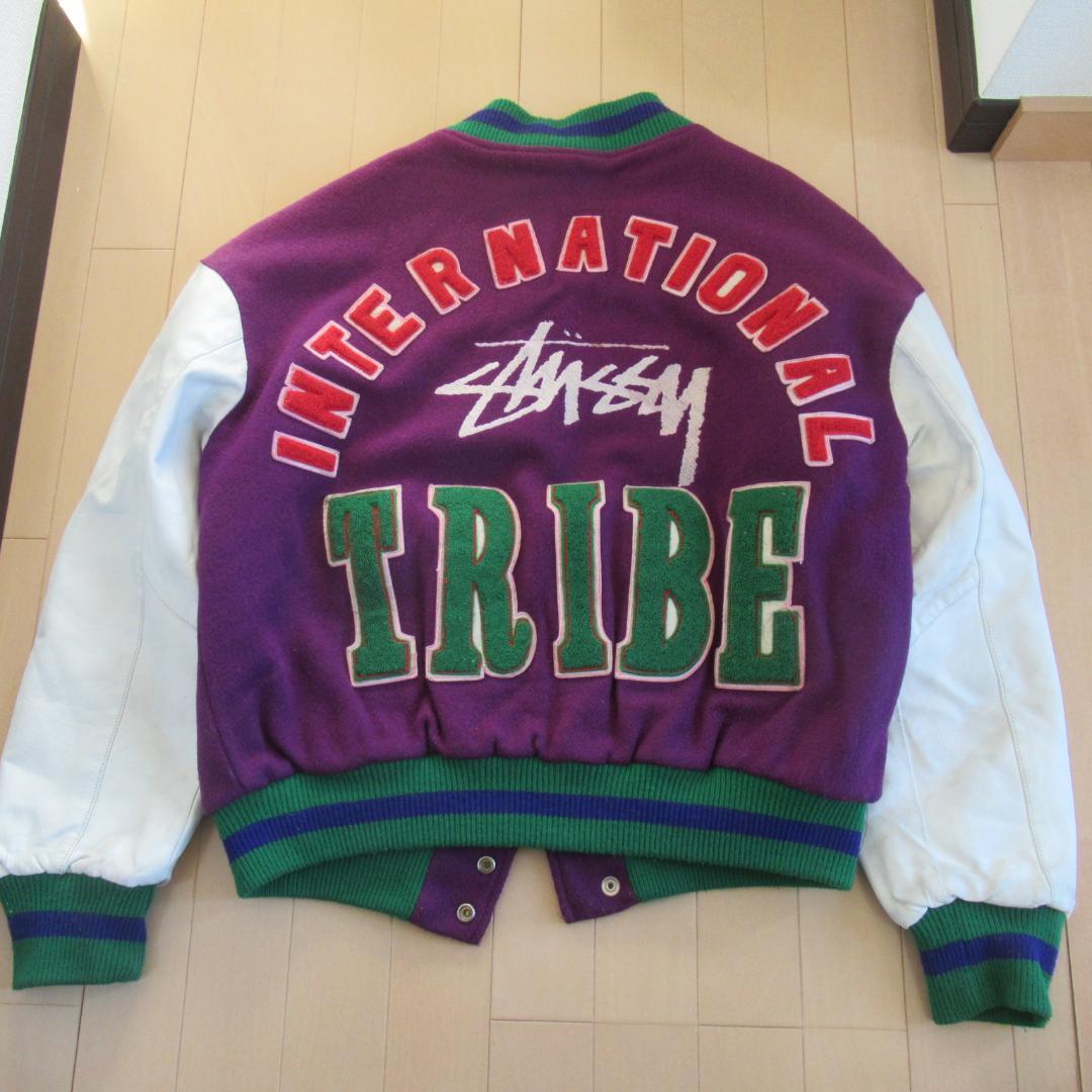 80s ist Stussy old スタジャン ステューシー 黒タグ usa製