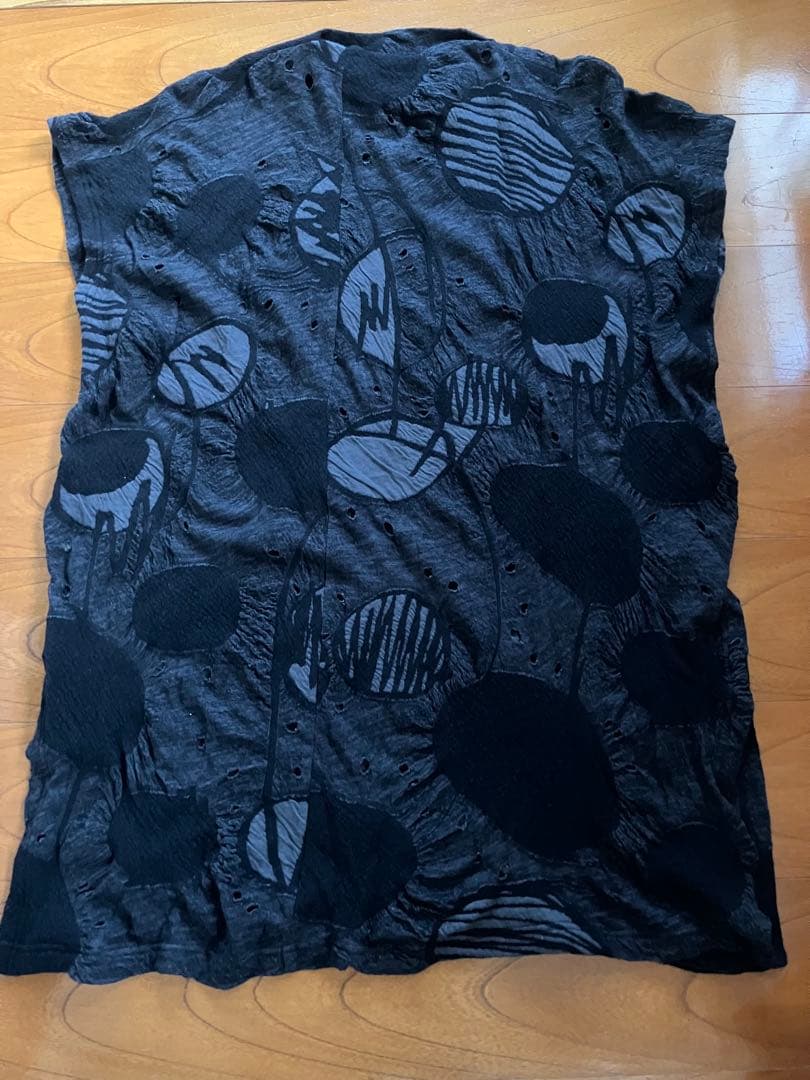 芽風　センソユニコ　抽象模様チュニック 半袖