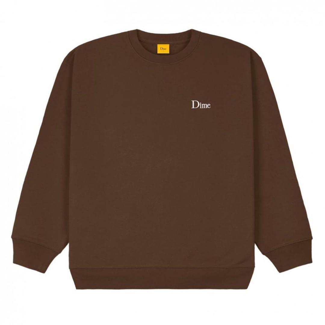 Dime ブラウンロゴスウェット