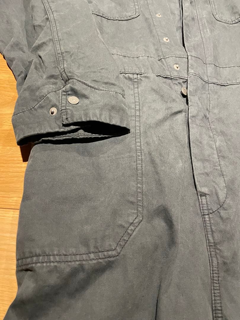 デカサイ LEVI STRAUSS グレー オーバーオール Lサイズ