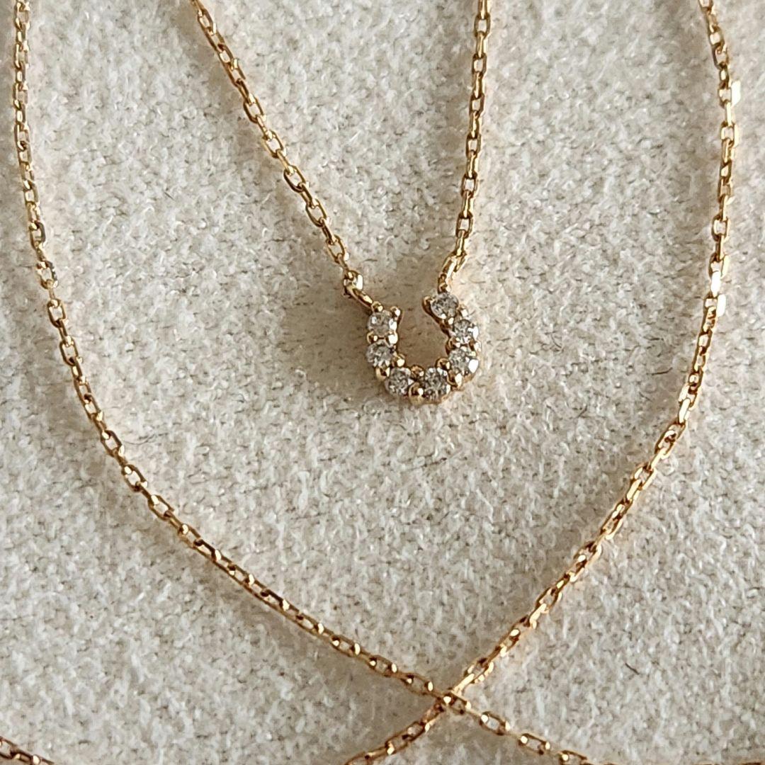 『sirius』ダイヤモンド♡ホースシュー【エテ】K10ゴールドネックレス