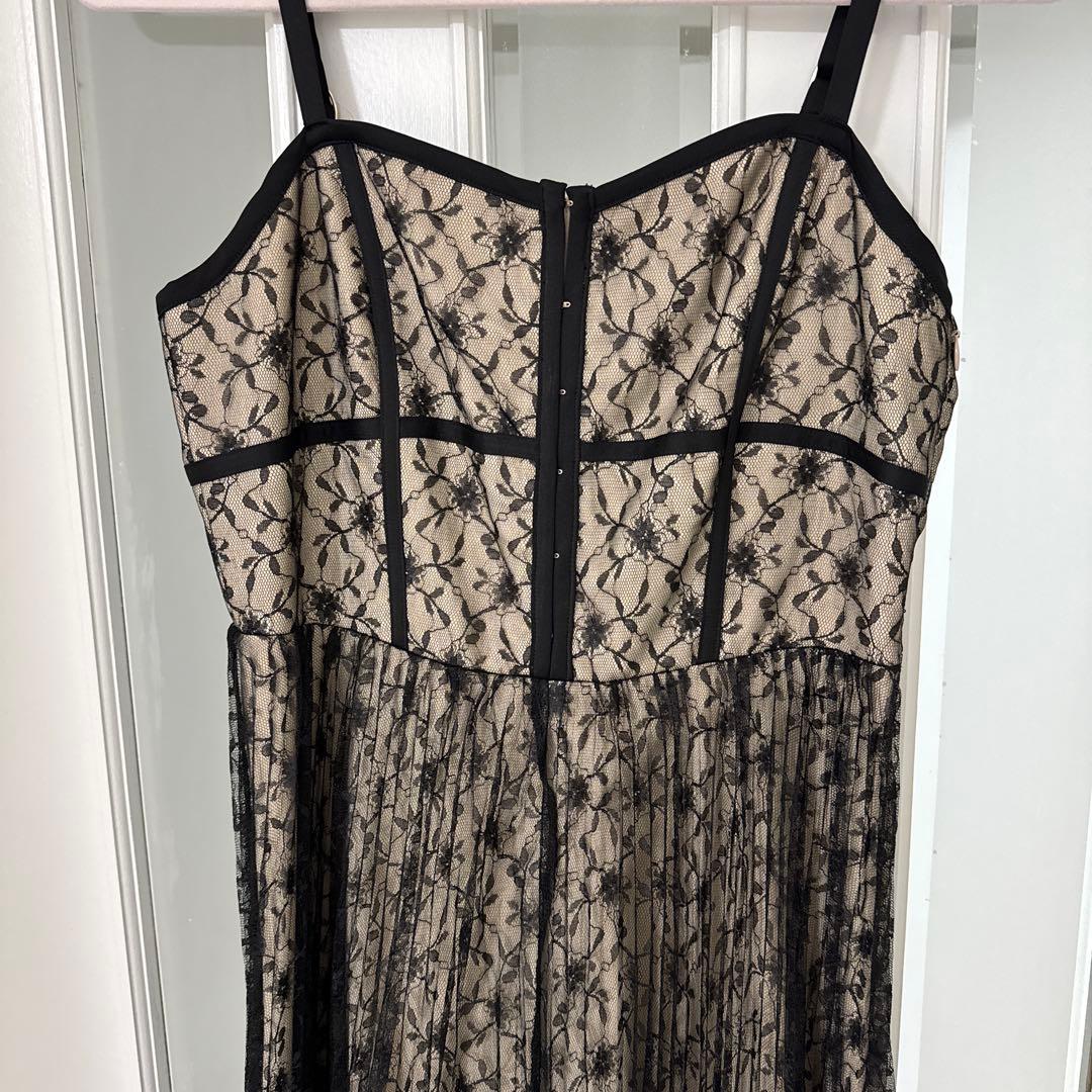 RANDA コルセットライクレースキャミワンピース