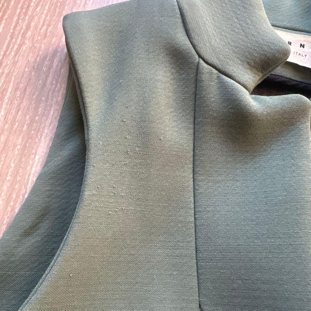 2点おまとめ！MARNI ノースリーブベスト 36 グリーン