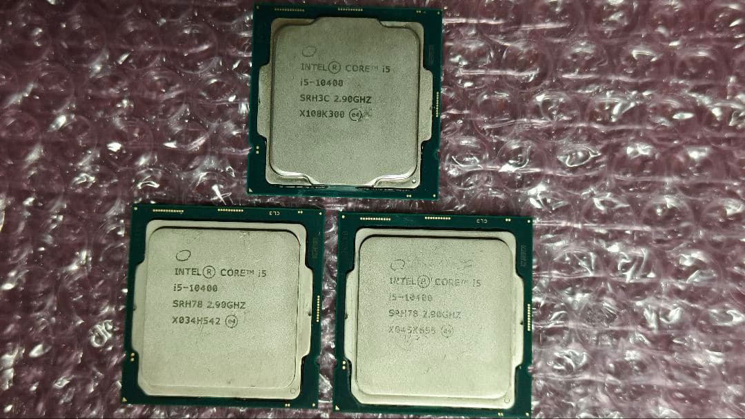 Intel core i5 10400 3個 動作確認済み