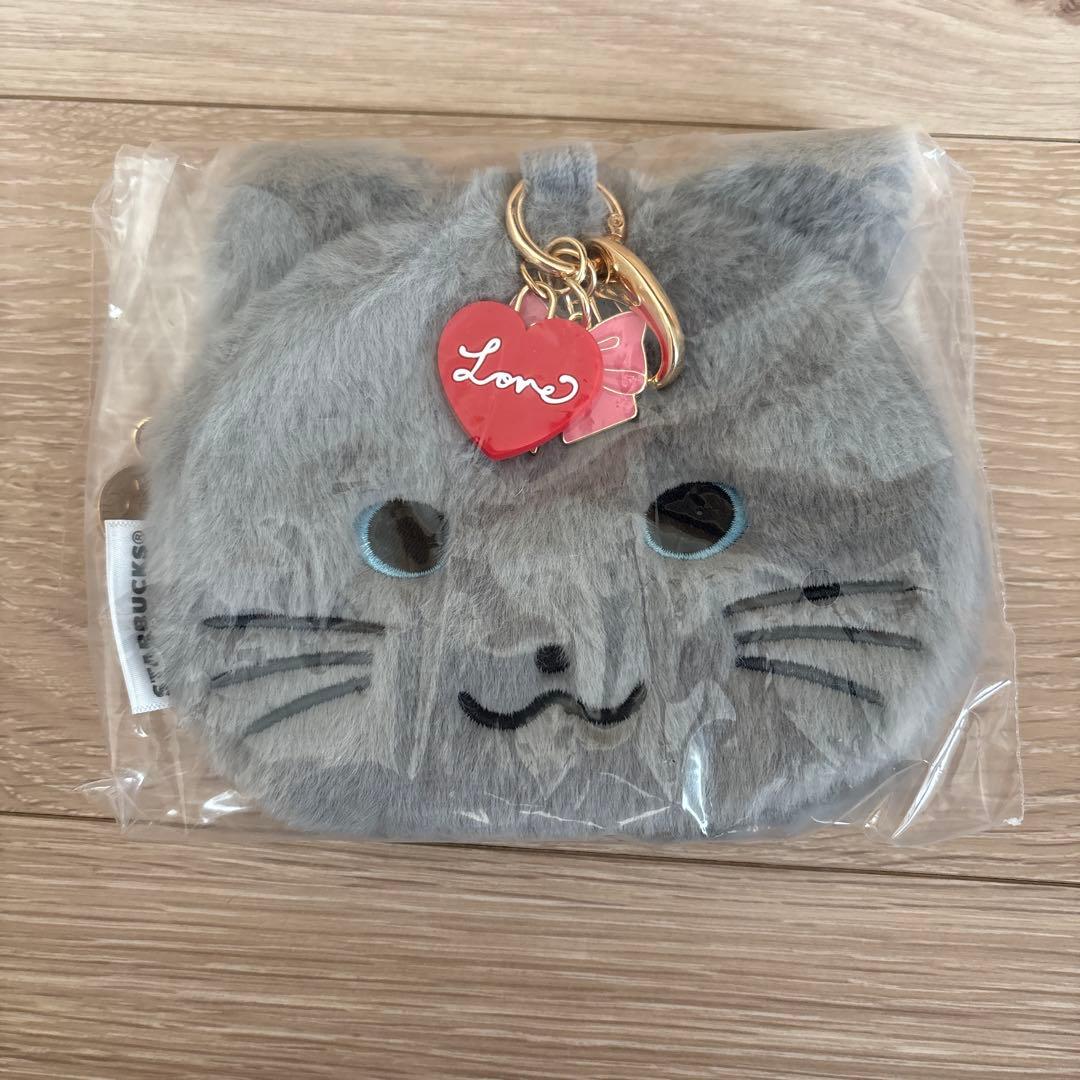 スタバ　バレンタイン2026 ステンレスボトル、ファーポーチキャット