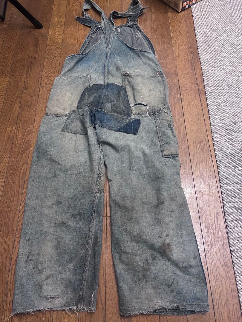 40s 50s 大戦 オーバーオール 月桂樹 vintage