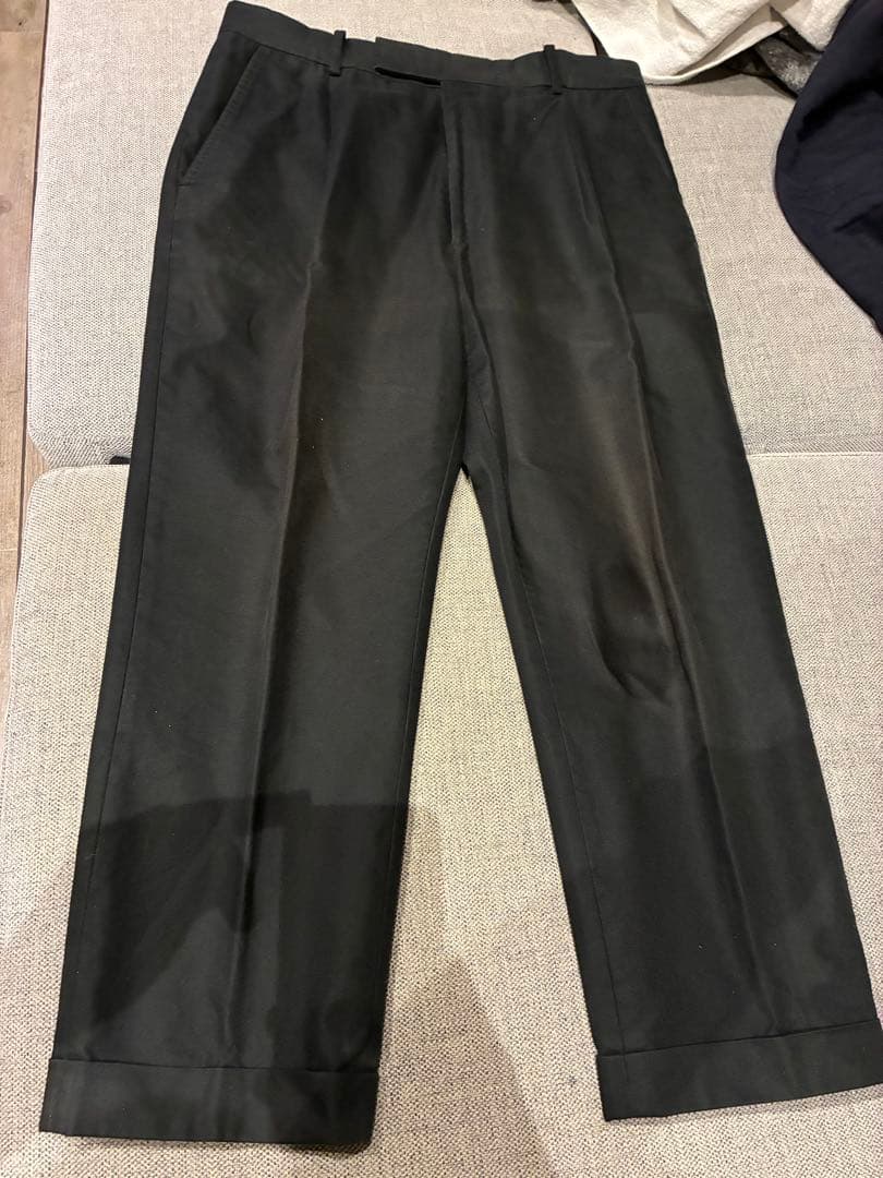 WACKO MARIA ワコマリア L スラックス ブラック 黒 パンツ