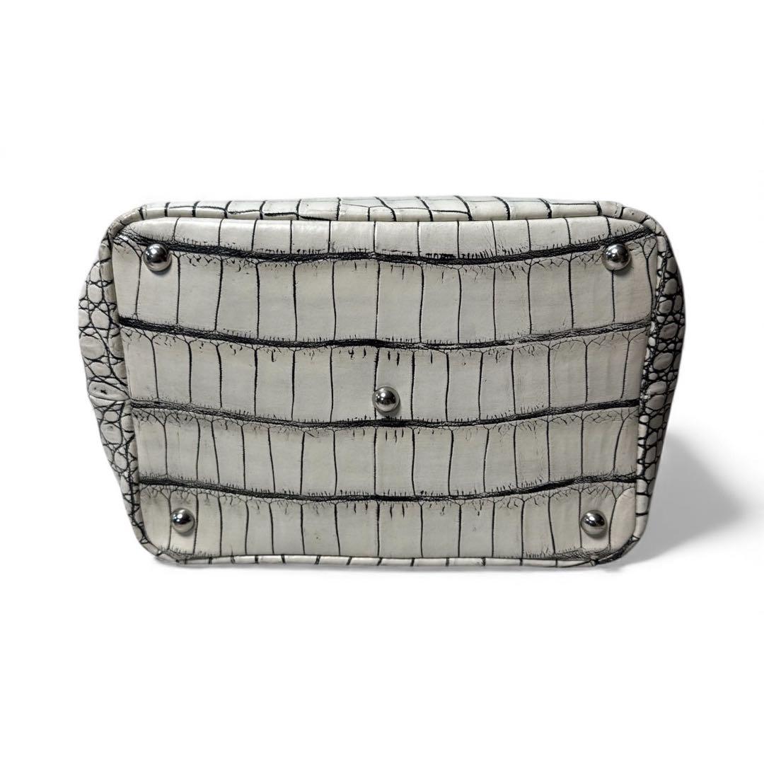 CROIXROYA クロワロワイヤル JRAクロコダイル　ハンドバッグ