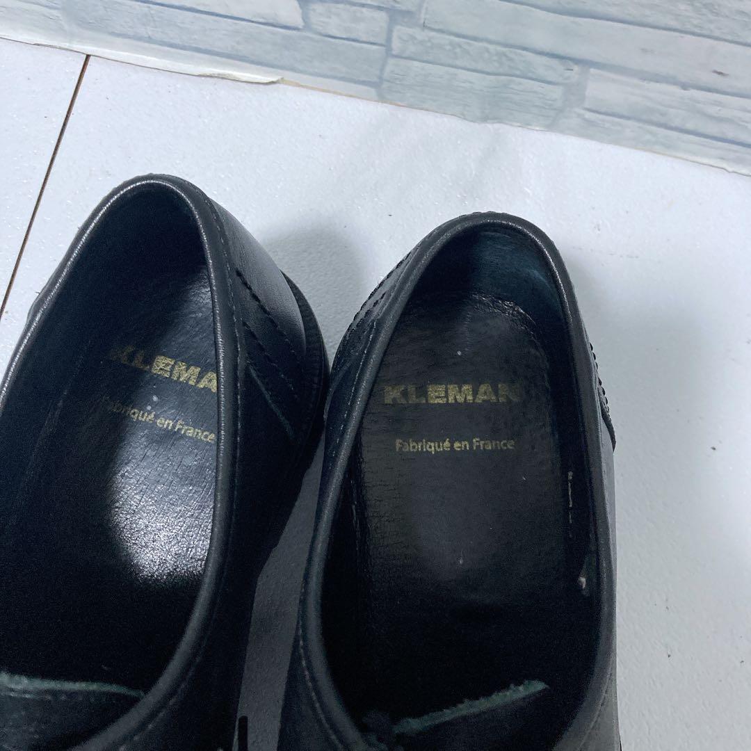美品 KLEMAN クレマン PADROR チロリアンシューズ 革靴 黒 40