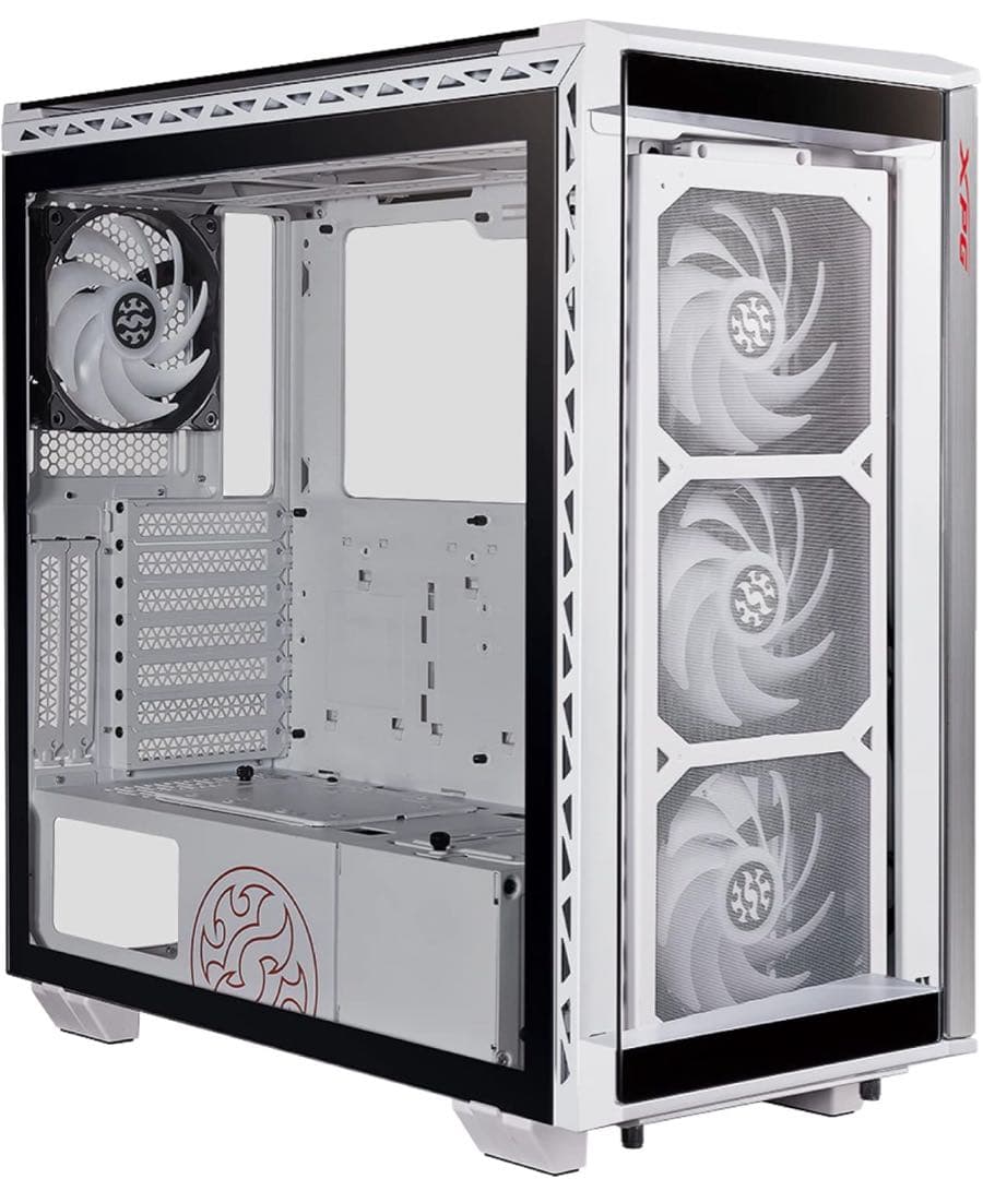 XPG Battle Cruiser 4面ガラス PCケース ファン4基ホワイト