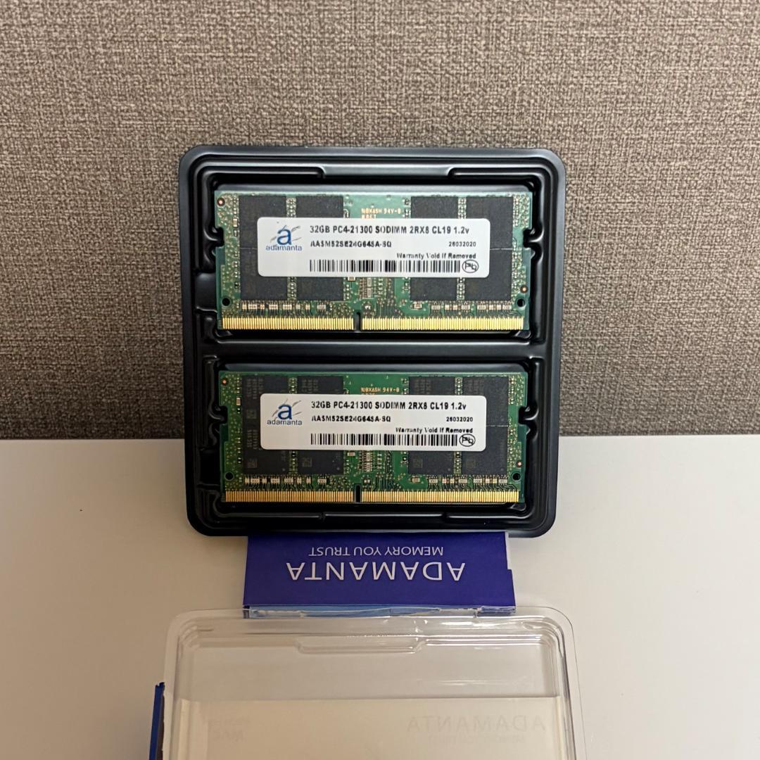 Adamanta 64GB(32GBx2) PC4-21300 メモリ