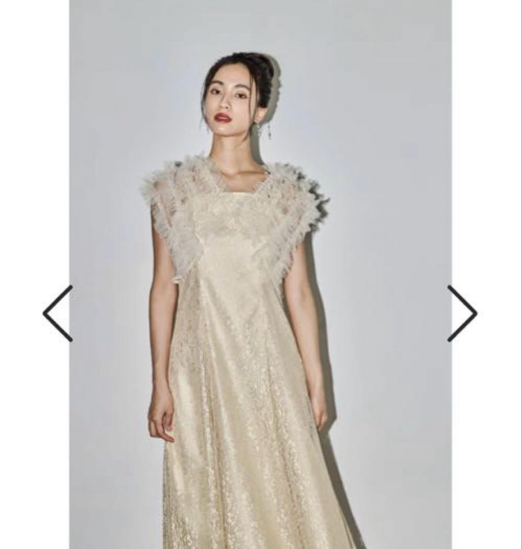 フリルボレロセットレースドレス