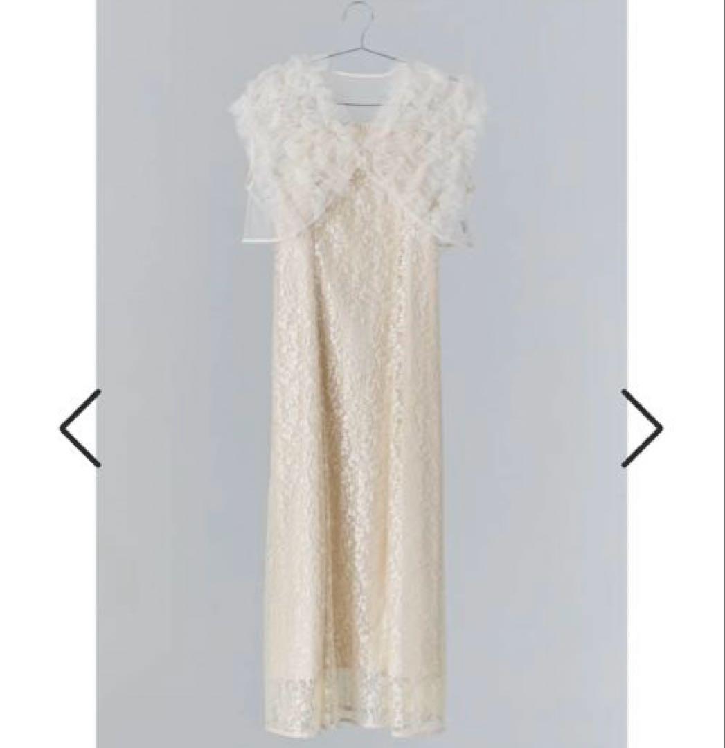 フリルボレロセットレースドレス