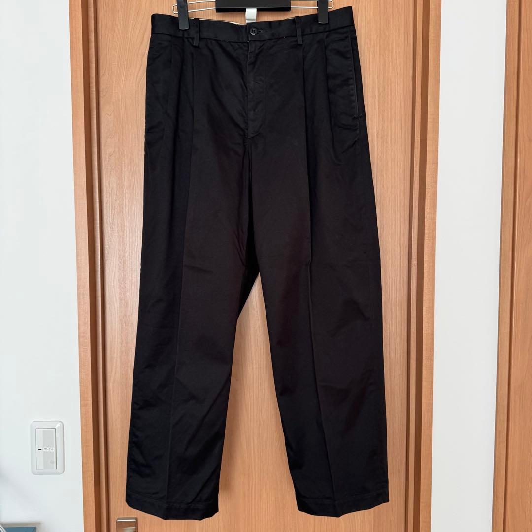 パンツ WACKOMARIA DOUBLE PLEATED CHINO TROUSERS