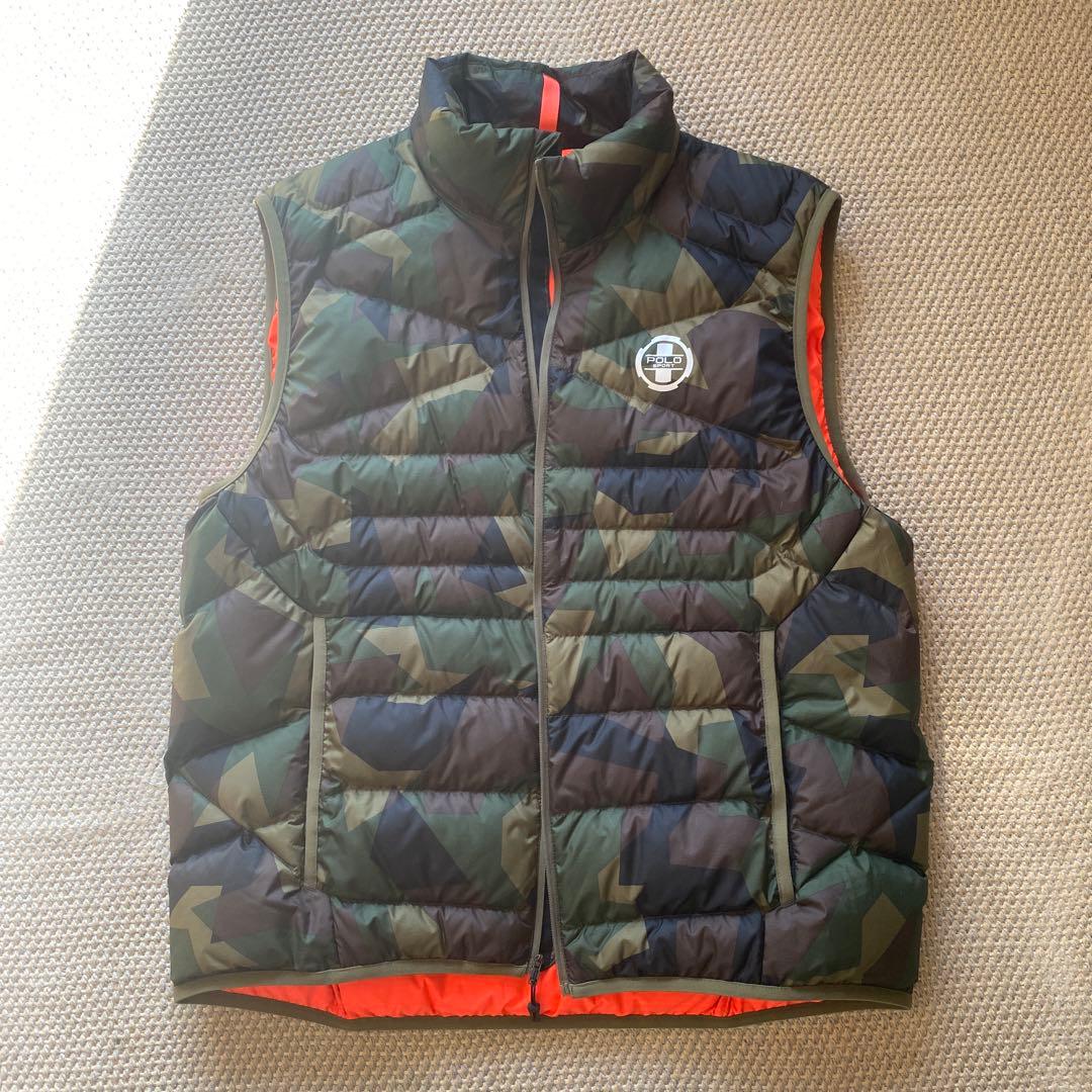 ✅【激レア美品】ラルフローレン迷彩 パッカブル ダウンベスト XL