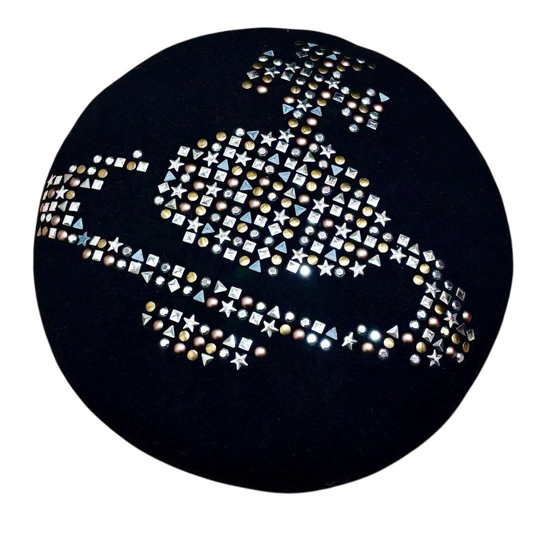 ヴィヴィアンウエストウッド スタッズ オーブ ベレー帽 Vivienne