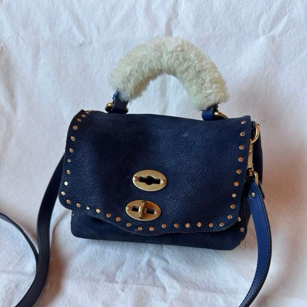 【ZANELLATO】ザネラート ショルダーバッグ ポスティーナBABYネイビー