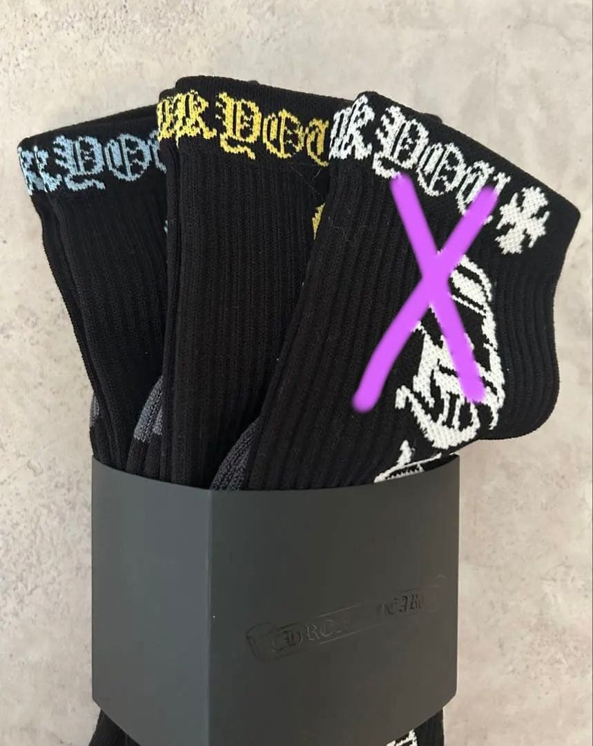 新品未使用品　クロムハーツ　靴下　ソックス 　2足セット