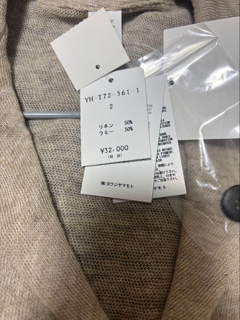 新品未着用　ワイズ　YH-T72-361 カーディガン