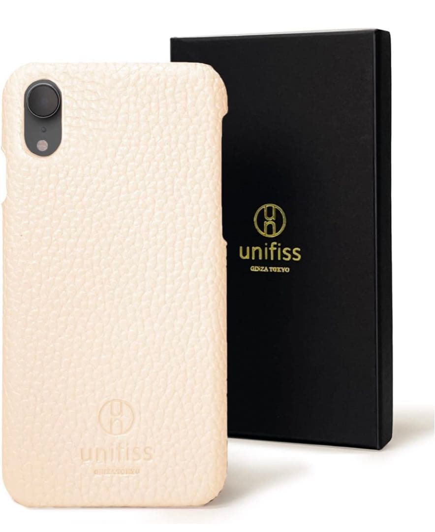 unifiss iPhone XR ケース 対応 薄型 軽量 ホワイト レザー