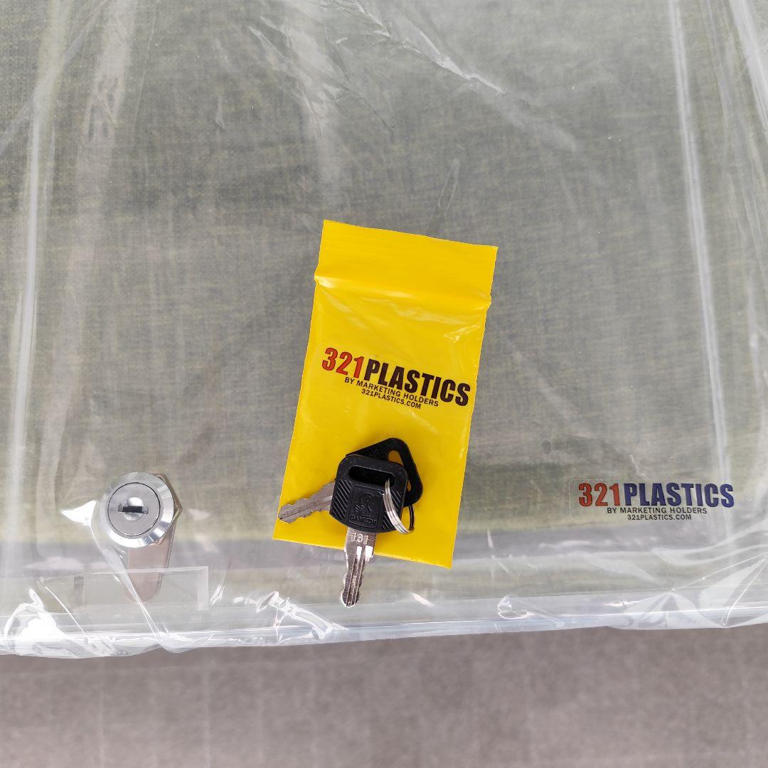 アクリルロックディスプレイケース 鍵付き ジュエリートレイ用 蓋つき