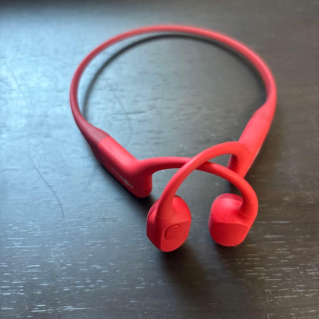 Aftershokz Aeropex レッド 骨伝導イヤホン