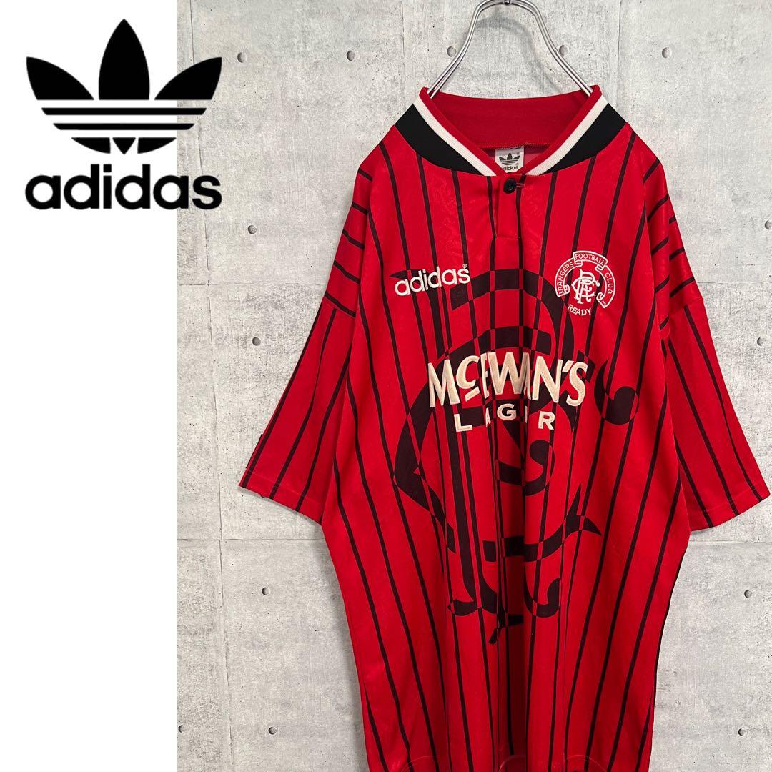 グラスゴーレンジャーズ限定品アウェイ半袖ユニフォーム　スコットランド 赤　刺繍.