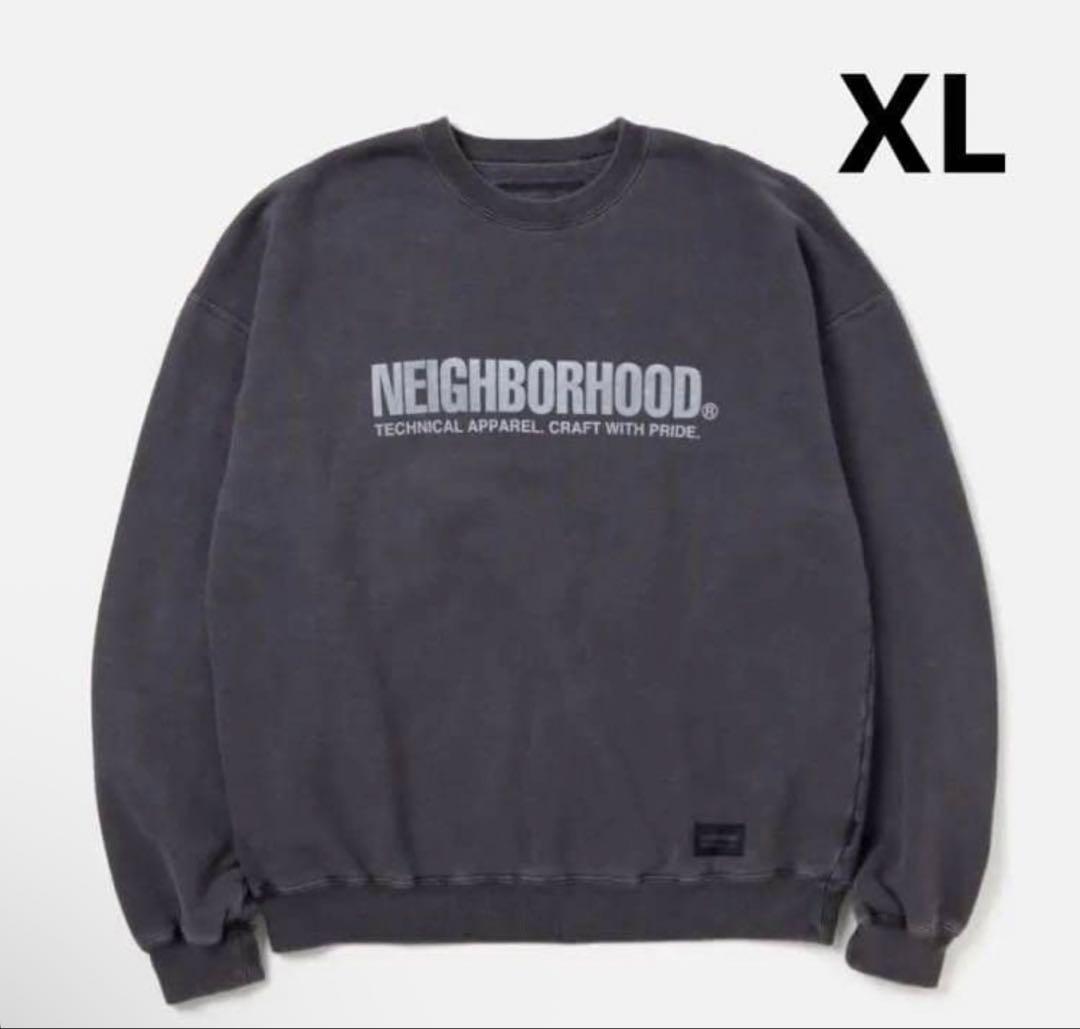 ネイバーフッド スウェット Pigment Dyed Crewneck XL