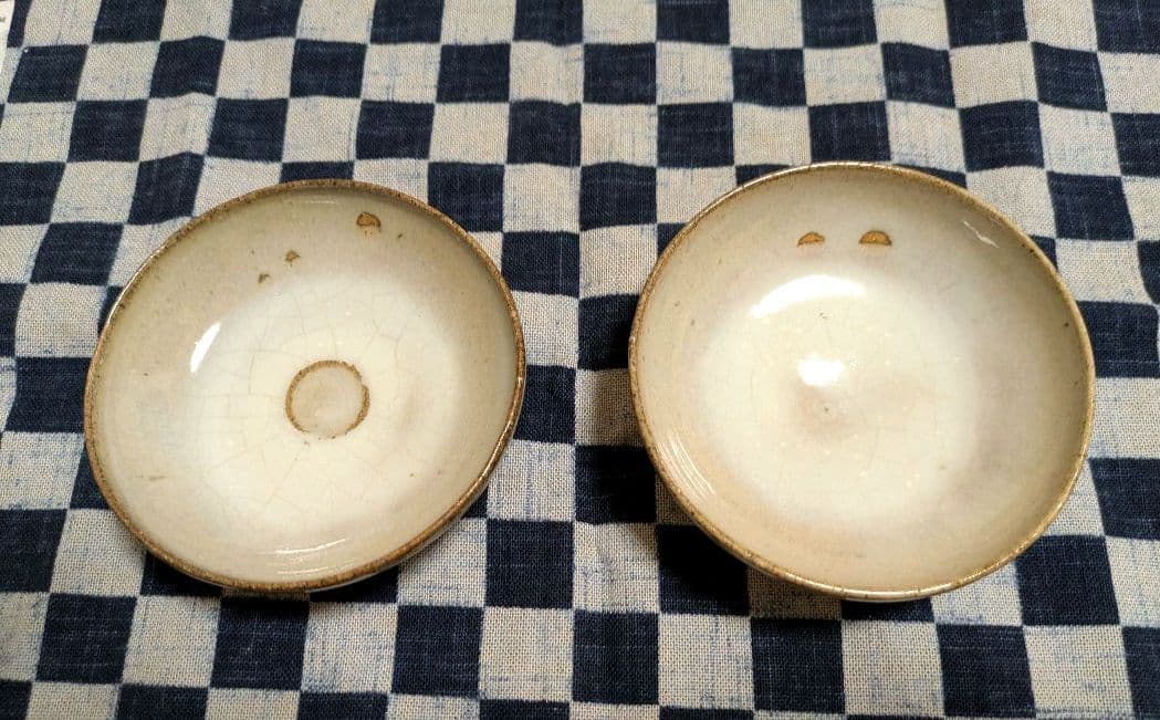 田中佐次郎 唐津焼 小皿 2枚セット