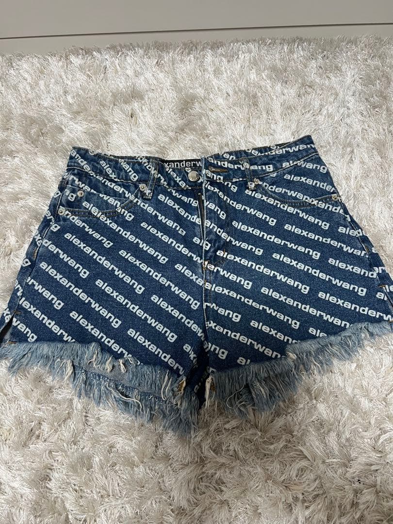 alexanderwang ロゴプリント ショートパンツ 28