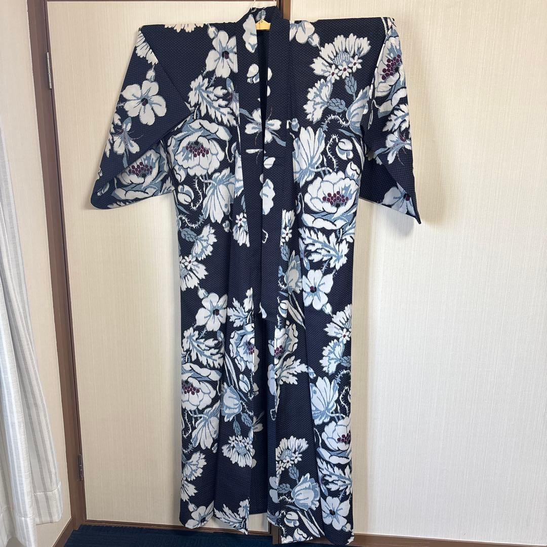 美品　撫松庵　浴衣 セオアルファ 単着物　身丈163cm Mサイズ
