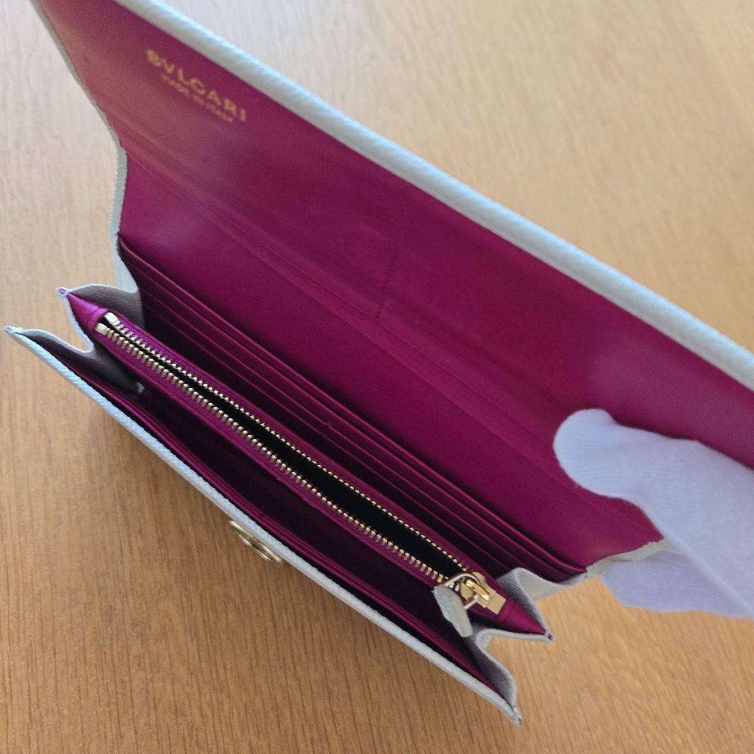 ブルガリブルガリ　ホワイト 長財布 　ビーゼロワン　箱　保証書　ショッパーリボン