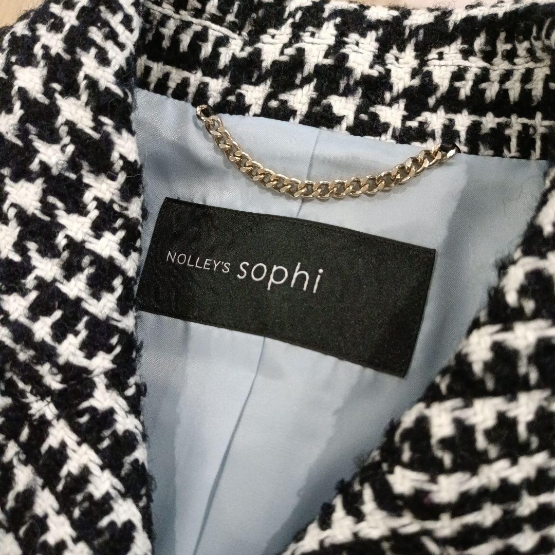 新品タグ付きノーリーズsophi 千鳥格子　ジャケット　金ボタン