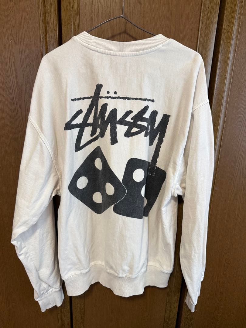 【即日！匿名配送】 Stussy ダイスプリント スウェット トレーナー 裏起毛