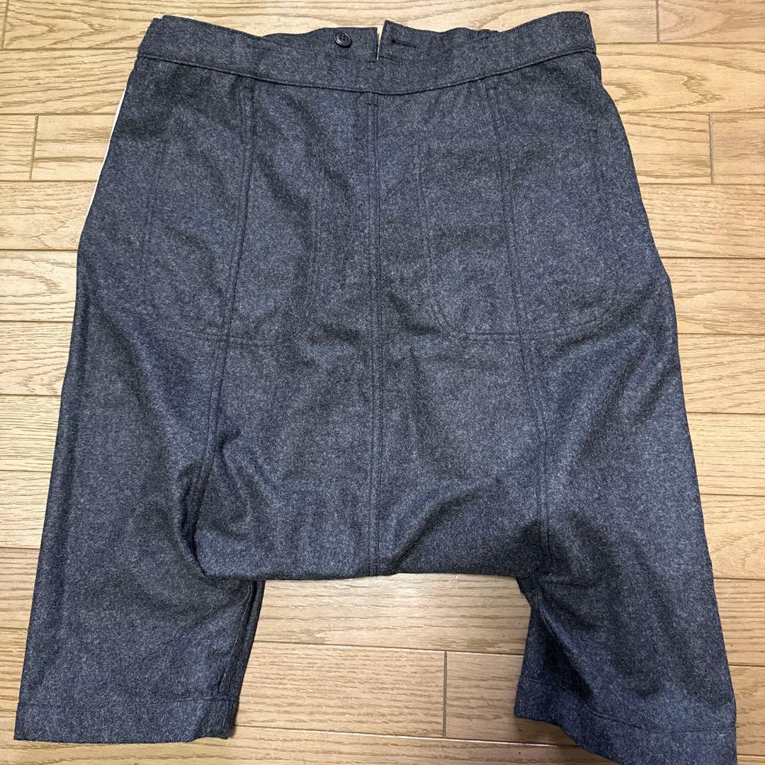 COMME des GARCONS ウールサルエルパンツ グレー Lサイズ