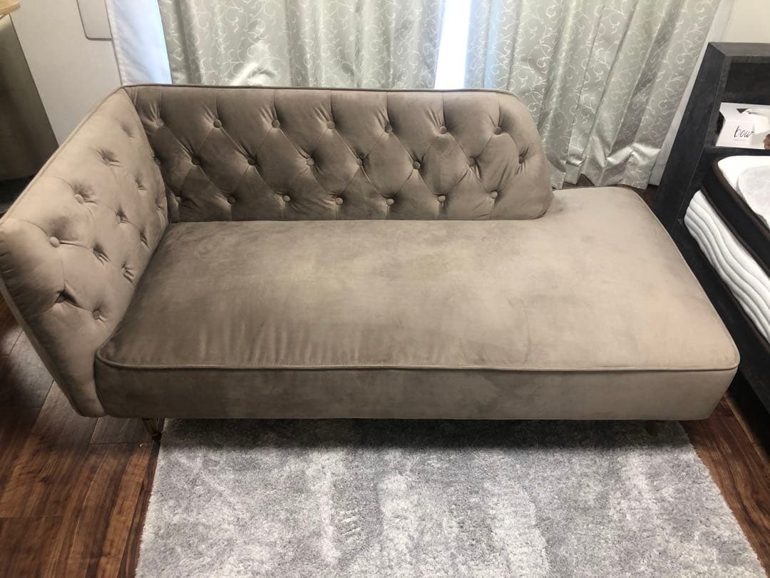 LOWYAソファ/2人掛け/ベルベット調